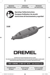 Dremel 3100 Consignes D'utilisation/De Sécurité