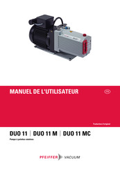 Pfeiffer Vacuum DUO 11 MC Manuel De L'utilisateur