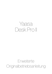 Yaasa Desk Pro II Mode D'emploi