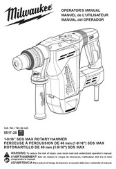 Milwaukee 5517-20 Manuel De L'utilisateur