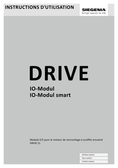 Siegenia DRIVE IO-Modul Instructions D'utilisation