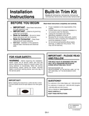 Frigidaire FMTK3027AW Instructions D'installation