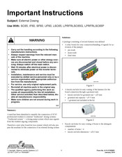 Alliance Laundry Systems SC65 Instructions Importantes