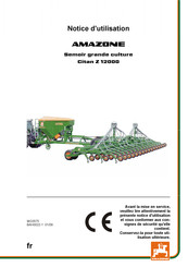 Amazone Citan Z 12000 Notice D'utilisation