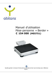 Abilanx Berder Manuel D'utilisation