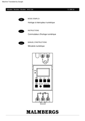 Malmbergs 13 396 02 Mode D'emploi