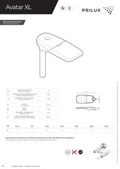 prilux Avatar XL Manuel D'instructions