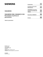 Siemens SINAMICS S120 Manuel