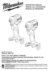 Milwaukee 2850-21P Manuel De L'utilisateur