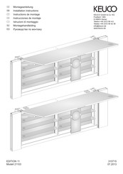 KEUCO EDITION 11 21103 Instructions De Montage