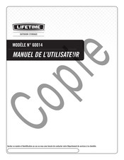 Lifetime 60014 Manuel De L'utilisateur