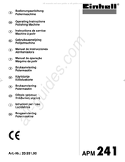 EINHELL APM 241 Instructions De Service