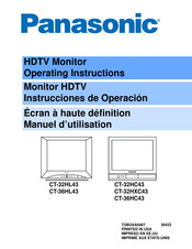 Panasonic CT-36HL43 Manuel D'utilisation