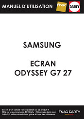 Samsung ODYSSEY G7 27 Mode D'emploi