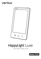 Verilux HappyLight Luxe Mode D'emploi