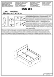 Forma Ideale BON 160 UP 00801 Instructions D'assemblage