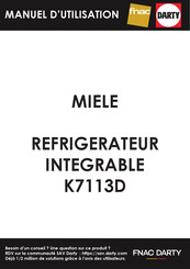 Miele K 7313 F Mode D'emploi