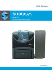 Stratasys Objet260 Connex Guide D'utilisation