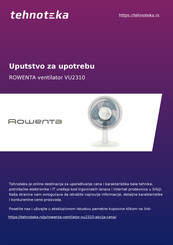 Rowenta ESSENTIAL+ VU233 Série Guide De L'utilisateur