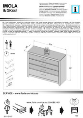 Forte IMOLA INDK441 Notice De Montage