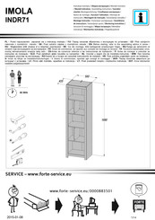 Forte IMOLA INDR71 Notice De Montage