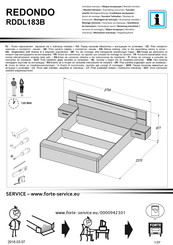 Forte REDONDO RDDL183B Notice De Montage