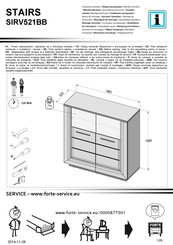 Forte STAIRS SIRV521BB Notice De Montage