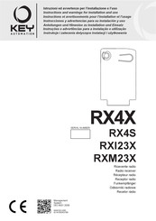 Key Automation RX4S Instructions Et Avertissements Pour L'installation Et L'usage