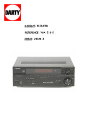 Pioneer VSX-516-K Mode D'emploi