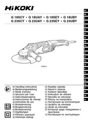 Hitachi G 18SEY Mode D'emploi