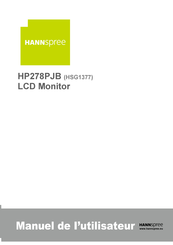 HANNspree HP278PJB Manuel De L'utilisateur