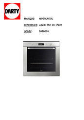 Whirlpool AKZM 752 IX INOX Mode D'emploi