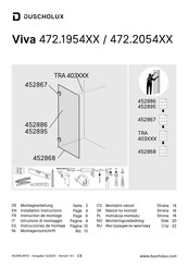 Duscholux Viva 472 Serie Instructions De Montage