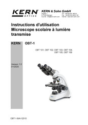 KERN Optics OBT 103 Instructions D'utilisation