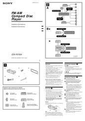 Sony CDX-F5705X Installation/Connexions