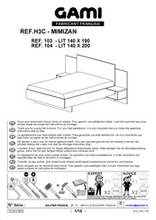 Gami MIMIZAN H3C 104 Instructions De Montage