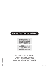 FALMEC MARA SECONDO INSERT FIMAR28B5SS Livret D'instructions