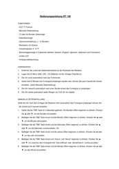 Technoline WT 189 Manuel D'instructions