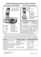 Uniden D1779-12BT Guide D'utilisation