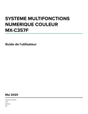 Sharp MX-C357F Guide De L'utilisateur