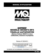 MQ Multiquip WHITEMAN HHXDF4 Manuel D'utilisation