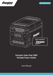 Energizer Solar Peak 1800 Mode D'emploi