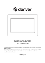 Denver PFF-710WHITE MK3 Guide D'utilisation