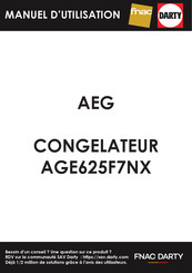 AEG AGE625F7NX Notice D'utilisation