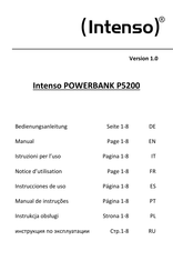 Intenso P5200 Notice D'utilisation