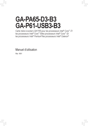 Gigabyte GA-P61-USB3-B3 Manuel D'utilisation