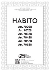 Gessi HABITO 70628 Manuel D'installation