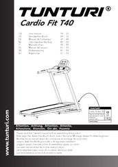 Tunturi Cardio Fit T40 Manuel De L'utilisateur