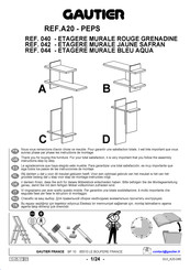 Gautier PEPS A20 044 Instructions De Montage