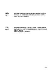 Bertazzoni P92 Instructions Pour L'installation